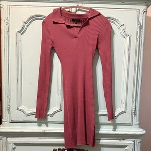 Love Tree Mauve Long Sleeve Dress
